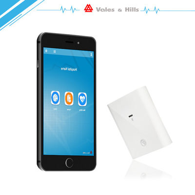 Máquina de Bluetooth ECG das baterias do AA do canal 2 do padrão 12
