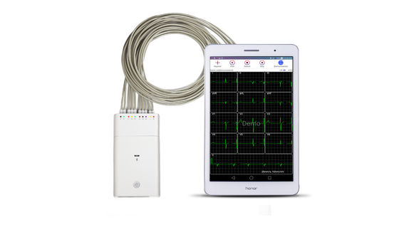 Máquina branca do sistema Bluetooth ECG de Andriod do registrador do sinal de ECG