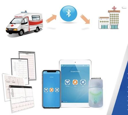 Os primeiros socorros FDA aprovaram a ligação branca ECG de Smart 12 sem fio com a máquina do iPad ECG
